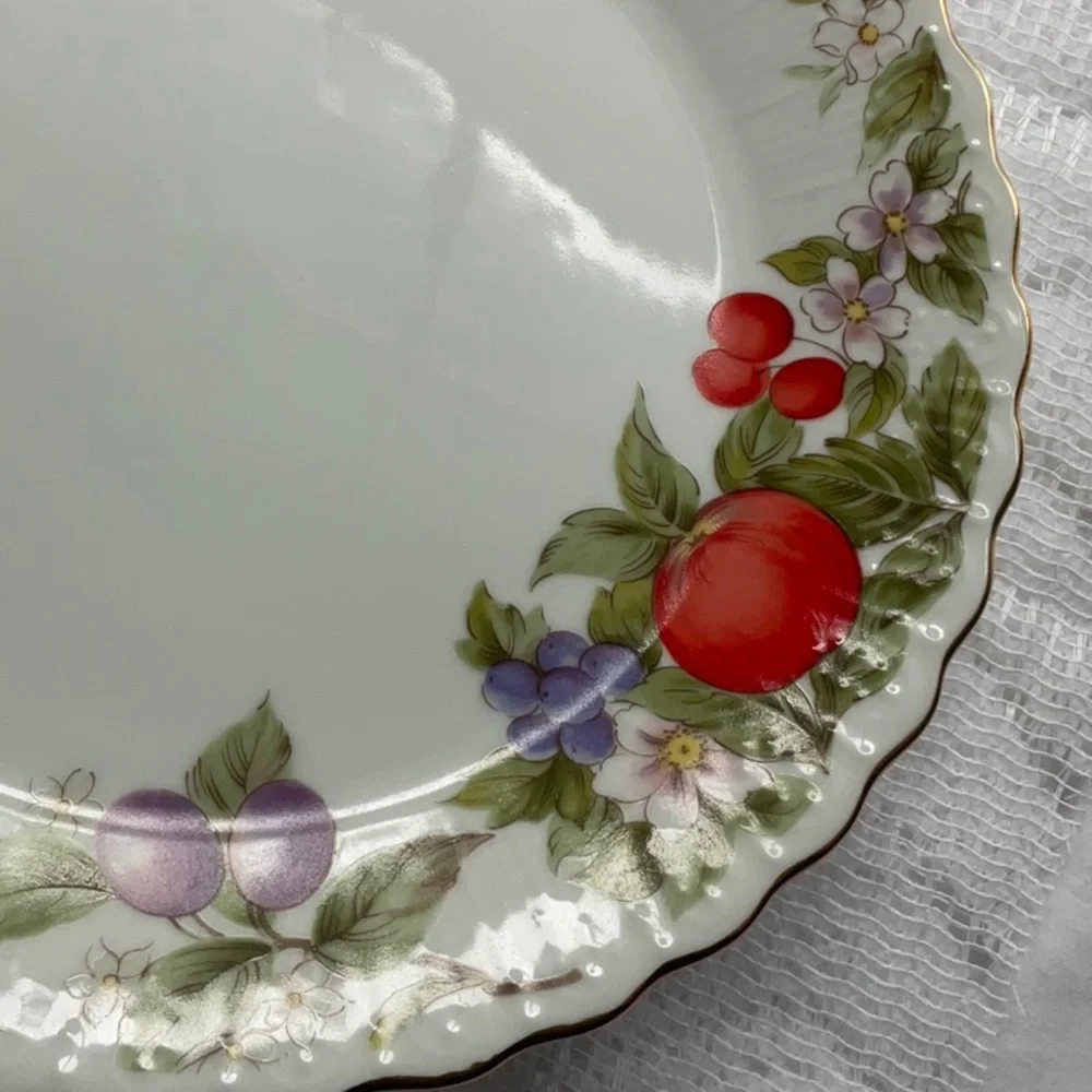 Vintage Andrea by Sadek Porcelain Cake Plate and Server in 
